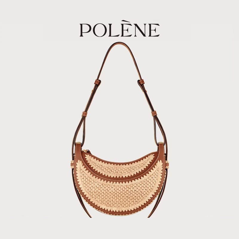 Woven Straw Shoulder Tote 8