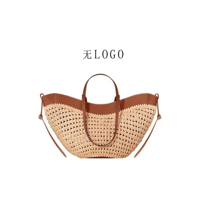 Woven Straw Shoulder Tote 13