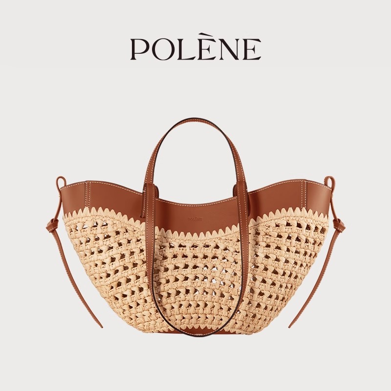 Woven Straw Shoulder Tote